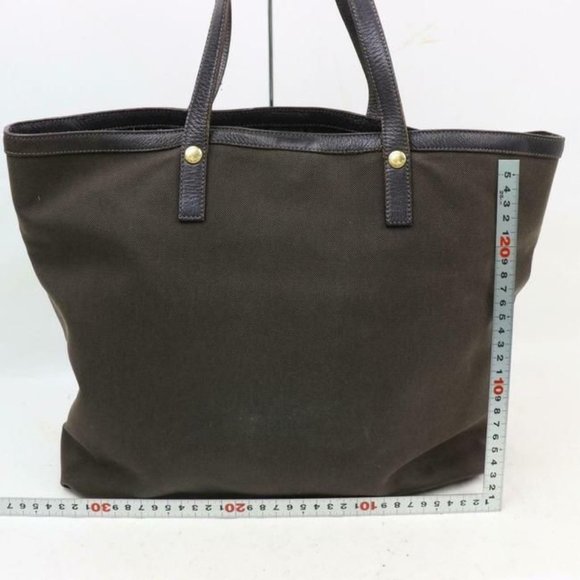 Prada Dark Brown Canapa Style Satchel Tote Shoulder Bag - Picture 6 of 9